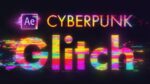 cyberpunk logo reveal