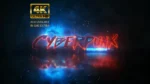 cyberpunk logo reveal