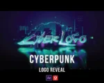 cyberpunk logo reveal