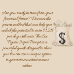 Make your potential to make 1000 dollar a day